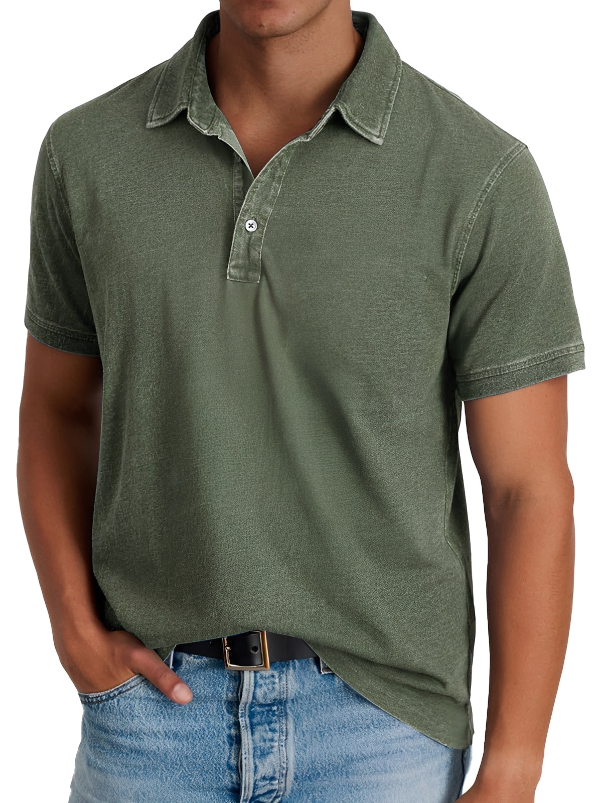 Darrell - Polo moderne, coupe ample pour hommes