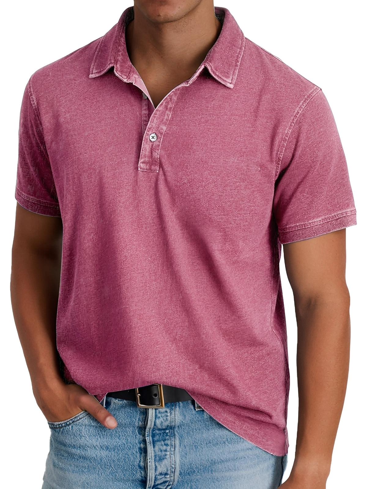 Darrell - Polo moderne, coupe ample pour hommes