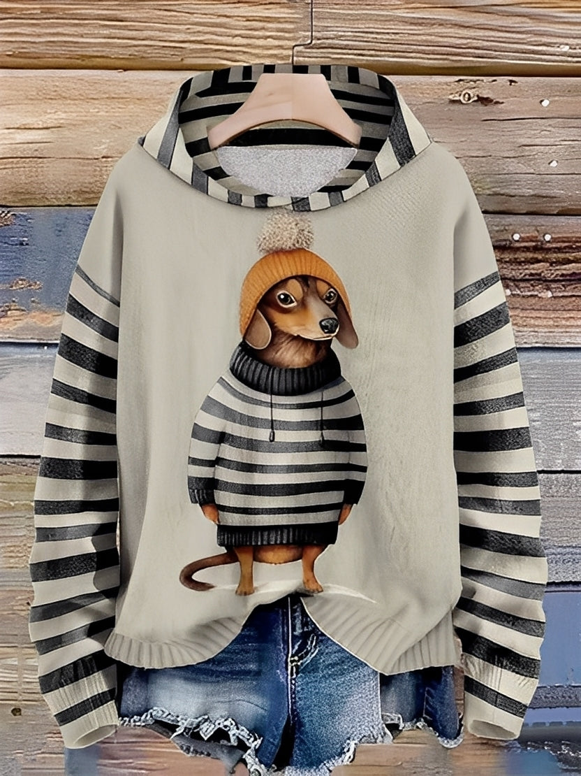 Geffrey - Sweat à capuche confortable pour hommes avec impression