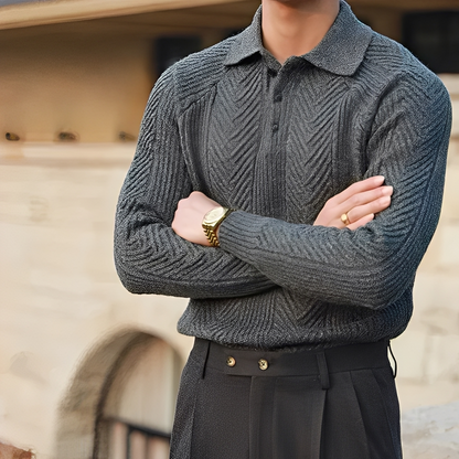 Darius – Pull tricot avec manches longues