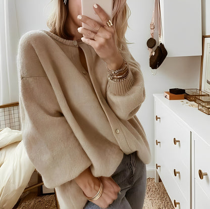 Mildred - Gilet confortable et large en maille pour femmes