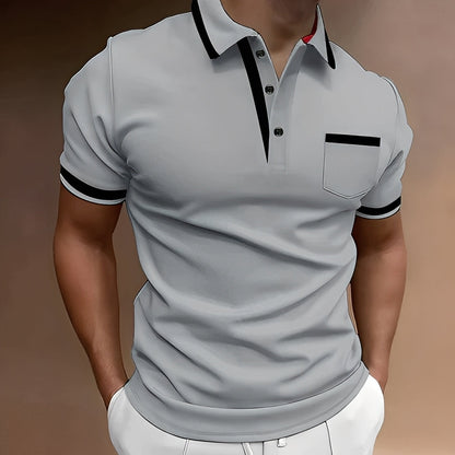Callahan - Polo chic avec poche pour hommes