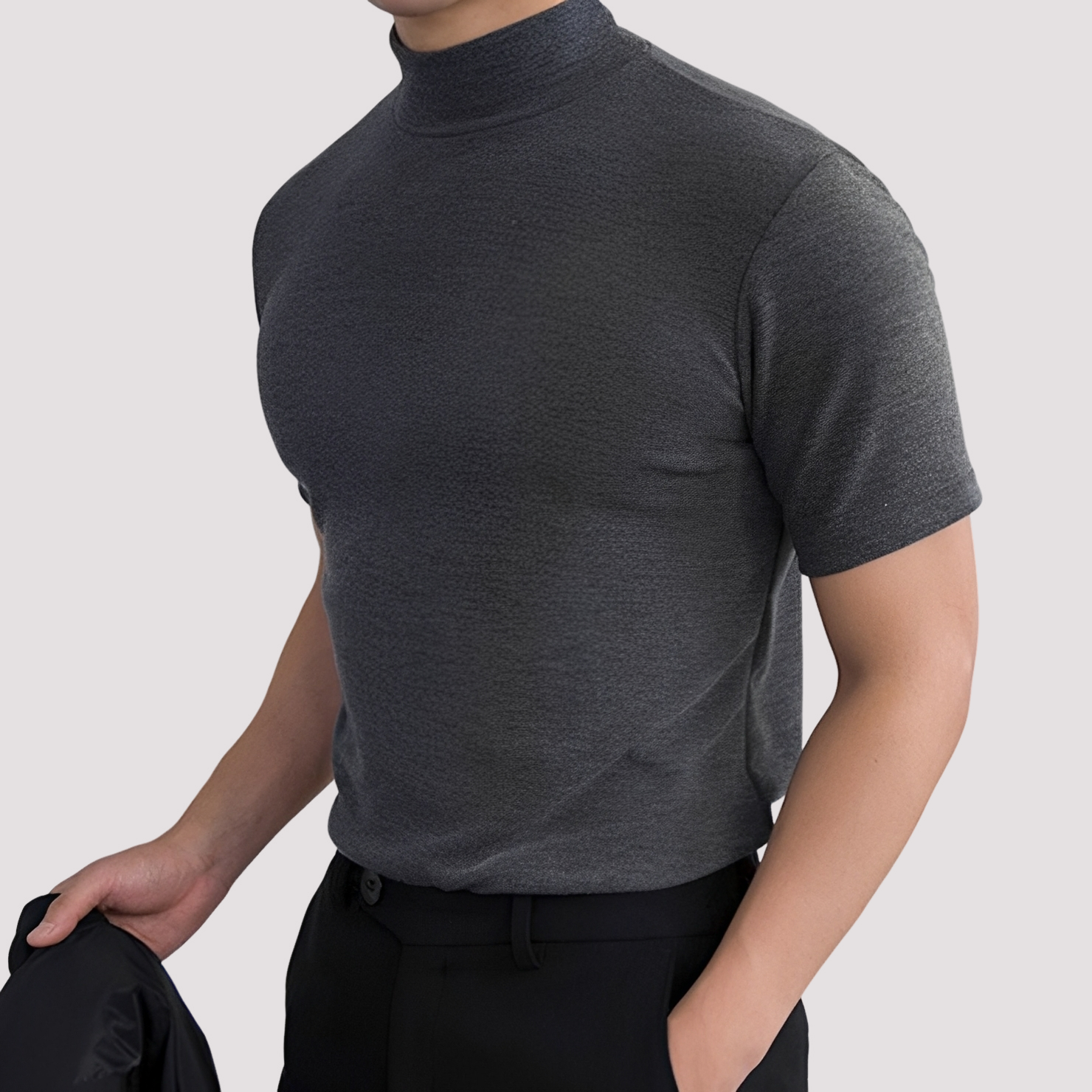 Alfie - T-shirt décontracté à coupe ajustée pour hommes