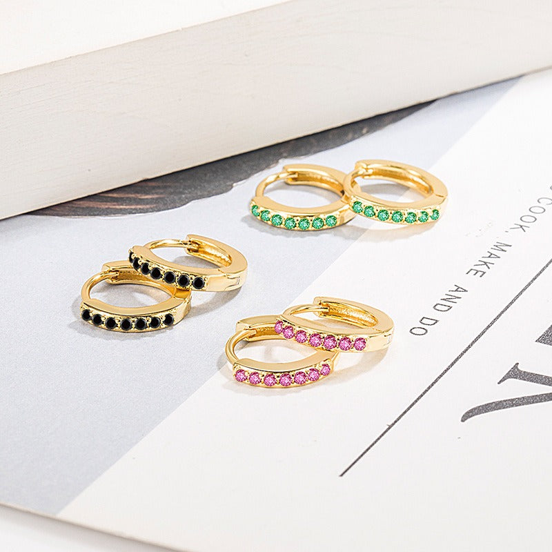 Selena – Boucles d'oreilles pendantes d'inspiration marine dorée