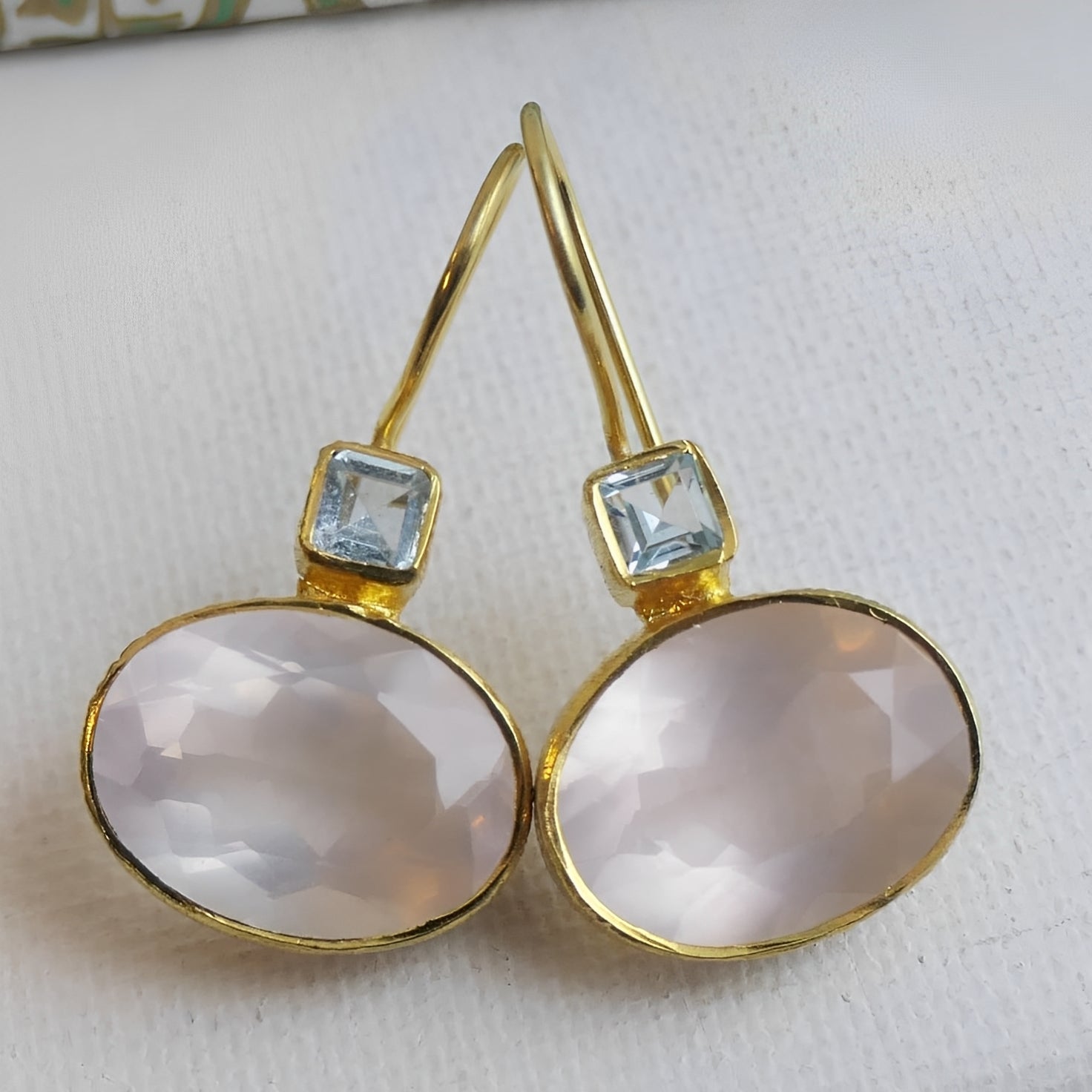 Esmeralda – Boucles d'oreilles vintage avec cristaux verts