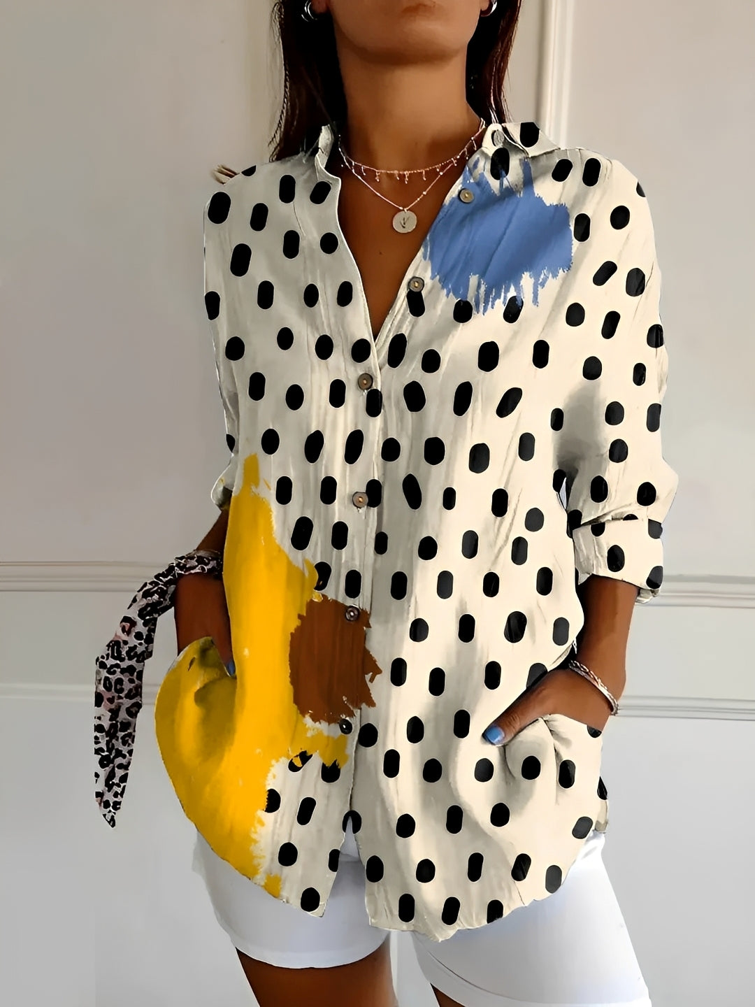 Chantelle - Blouse élégante à boutons pour femmes