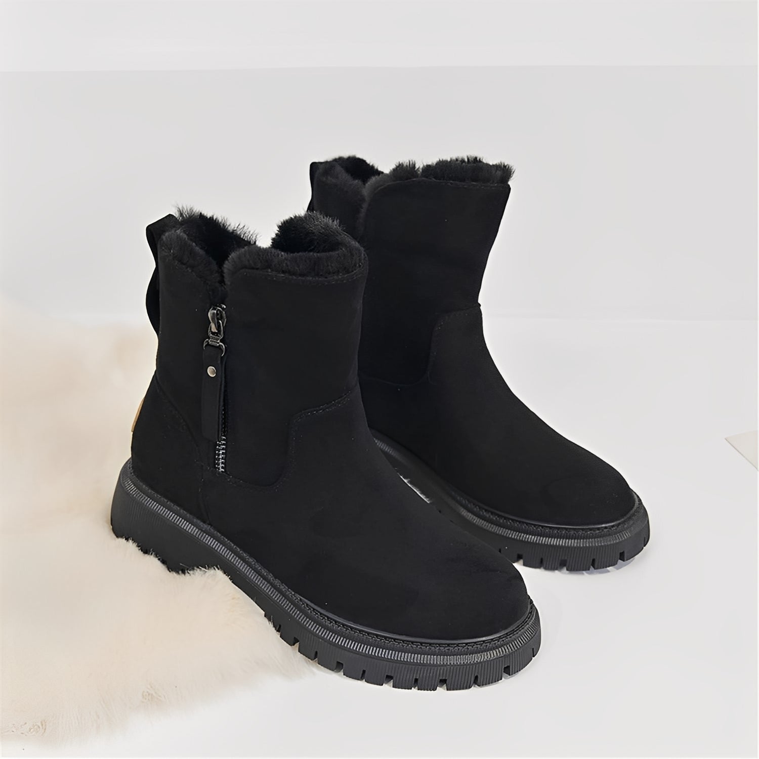 Raschelle - Bottes raffinées, légères, avec intérieur polaire pour dames