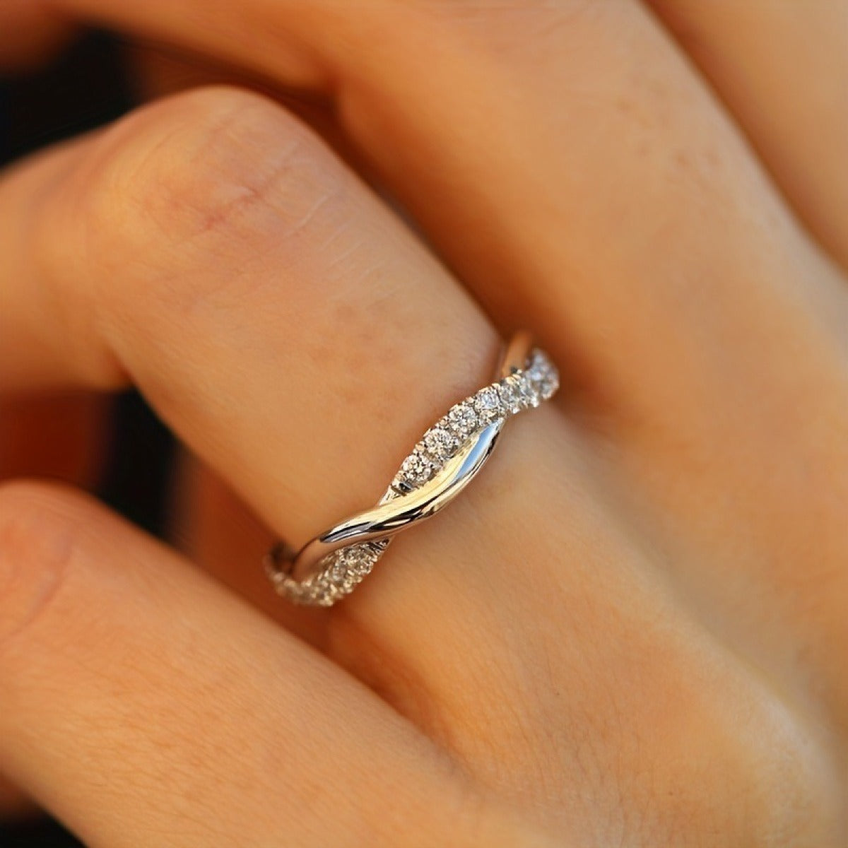 Livia – Bague croisée mode chic