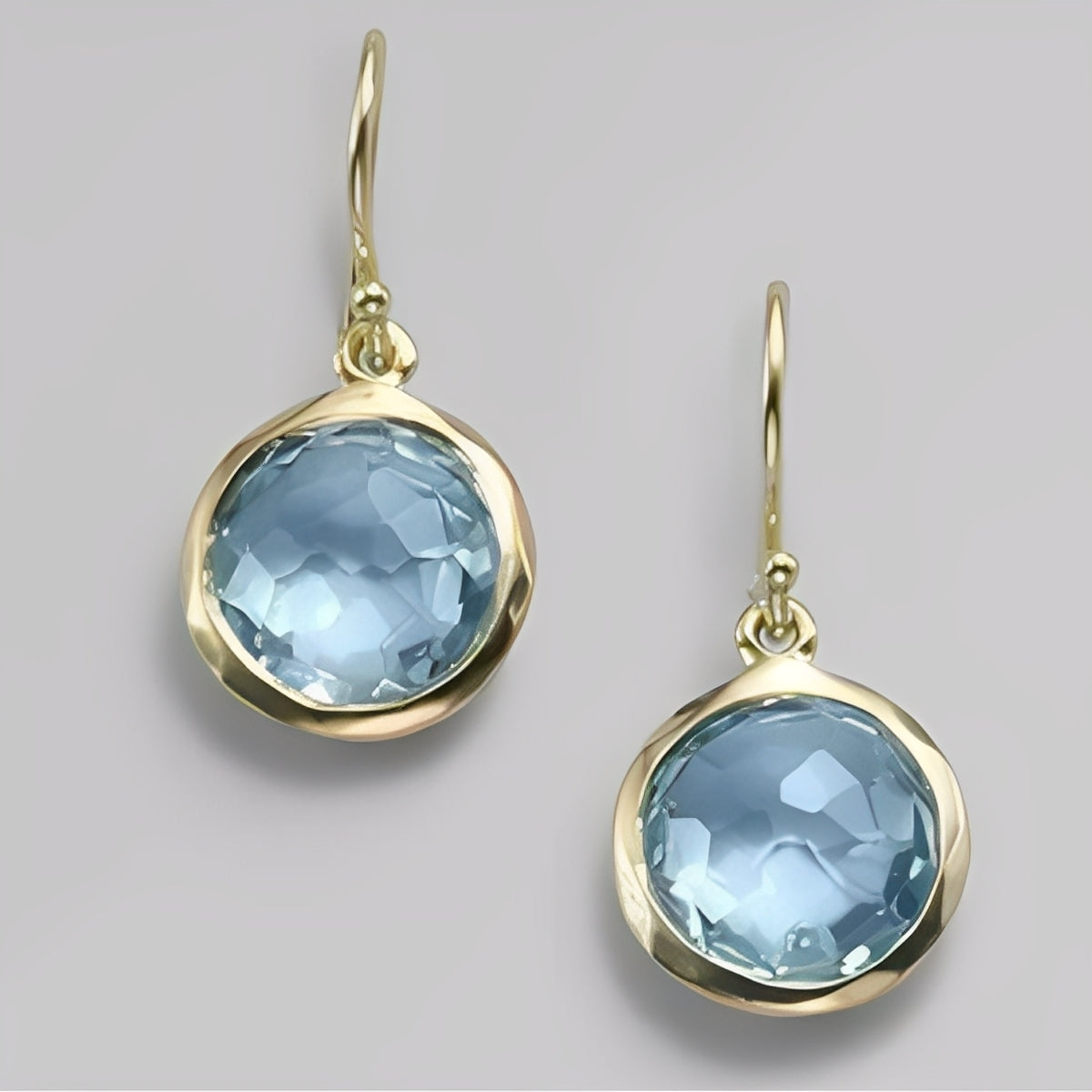 Azura – Boucles d'oreilles en cristaux bleus vintage