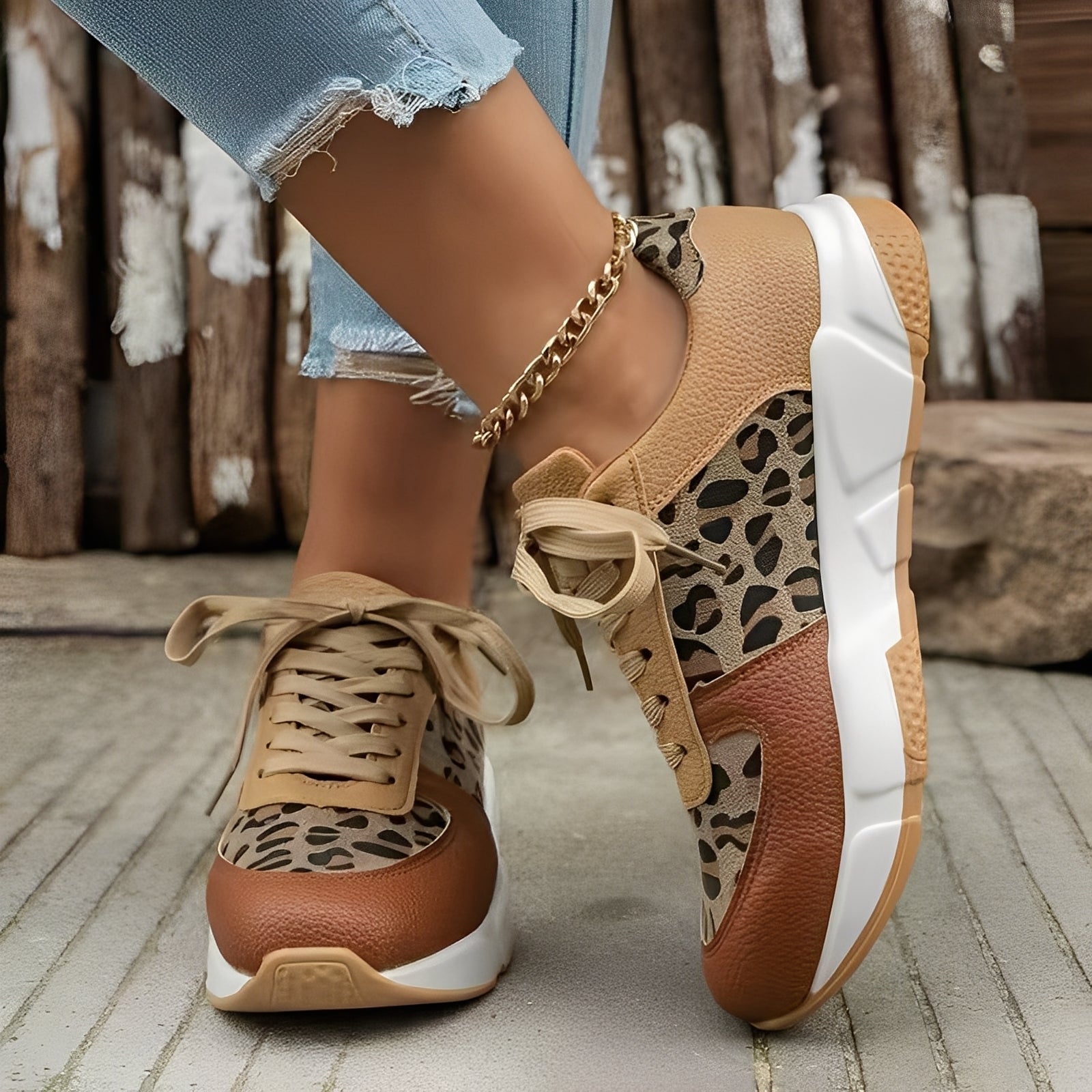 Wendy - Chaussures tendance, confortables avec motif pour femmes