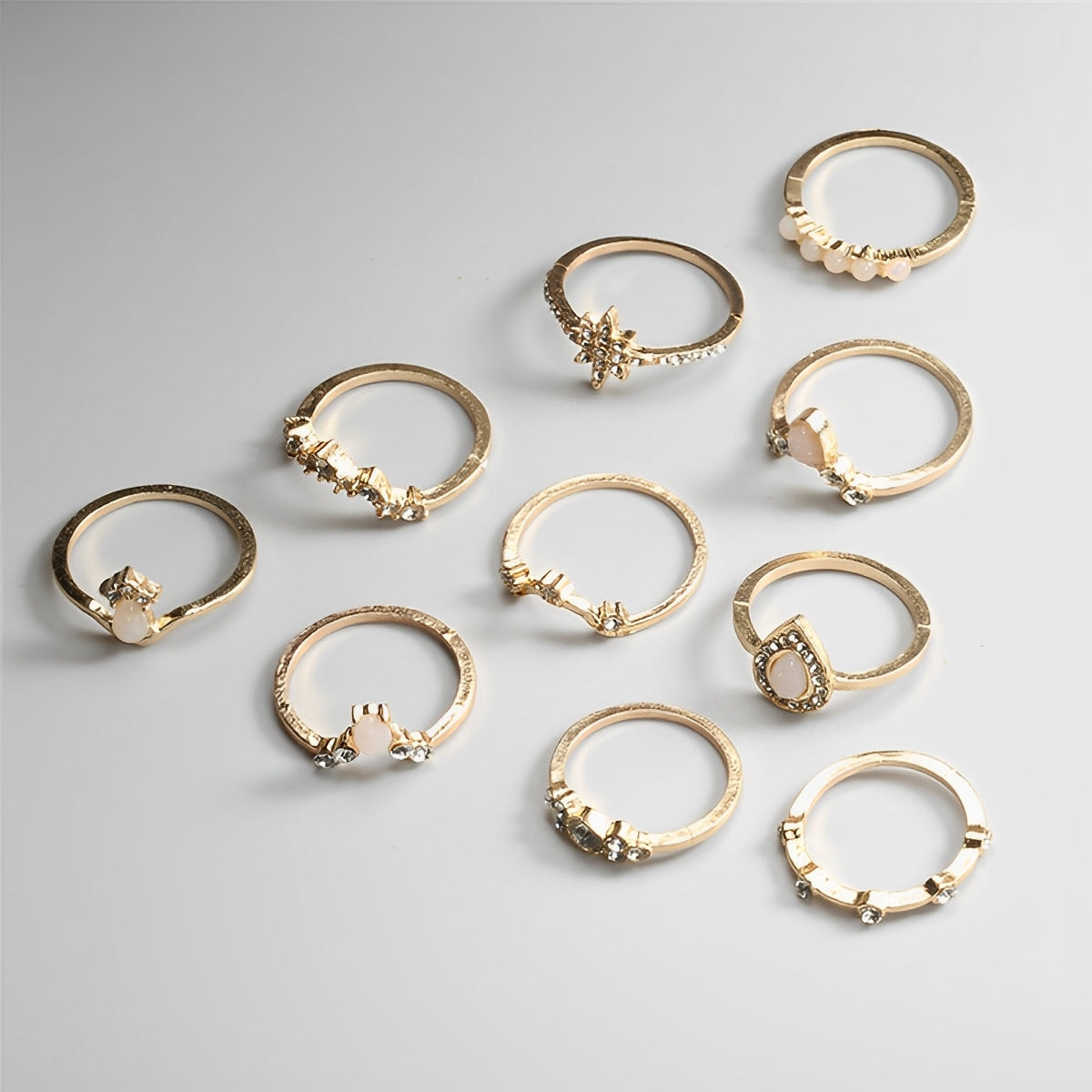 Luna – paquet premium de 8 à 12 bagues uniques