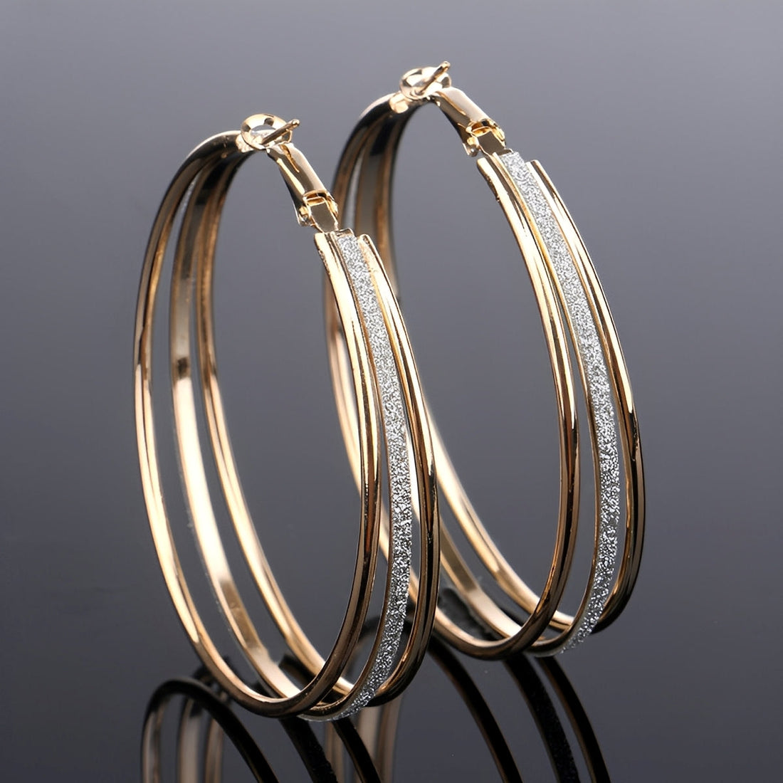 Nori – Boucles d'oreilles vintage brillantes