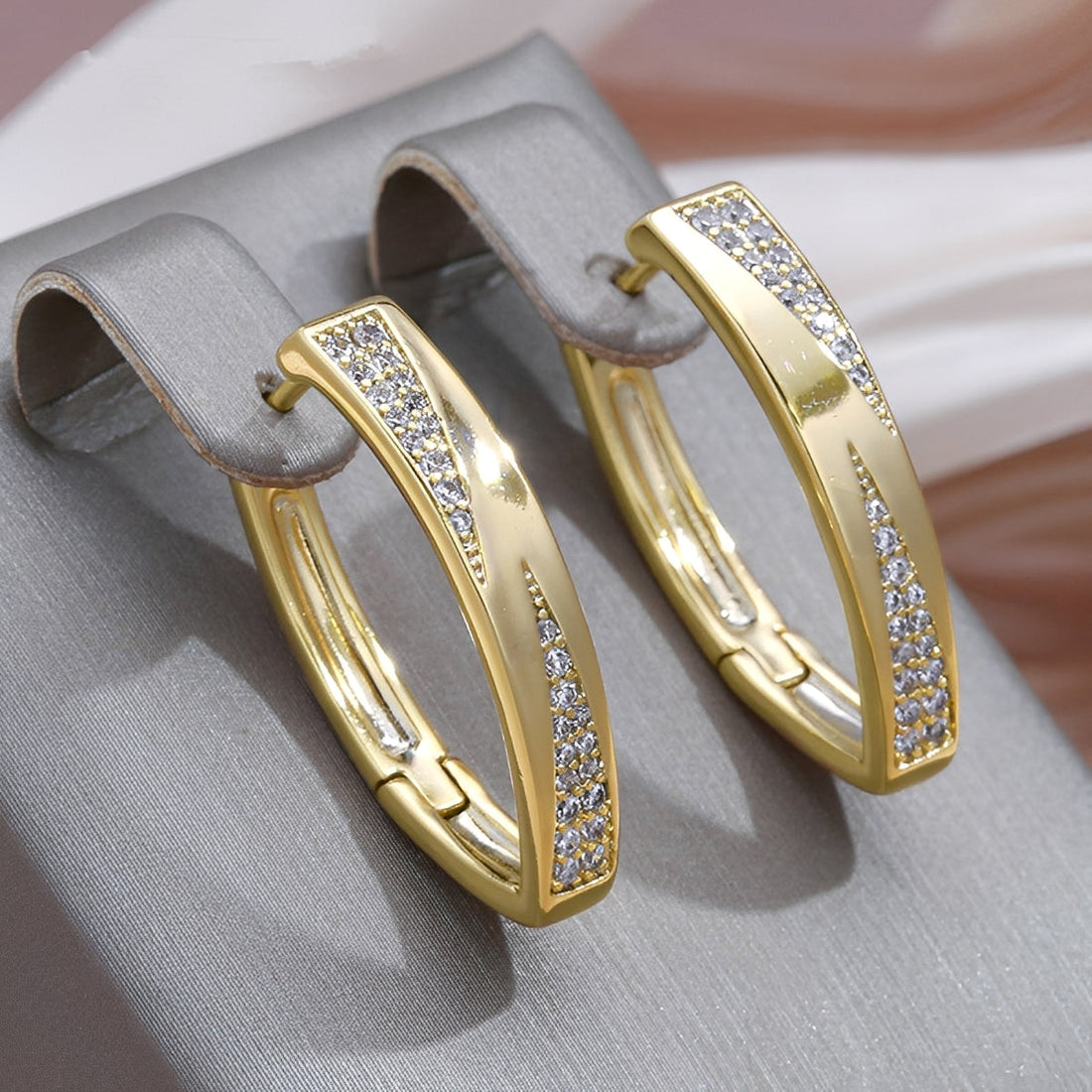 Sophie – Boucles d'oreilles en et pierres précieuses