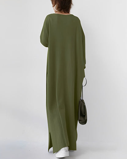 Eliana – Robe Longue à Manches Longues