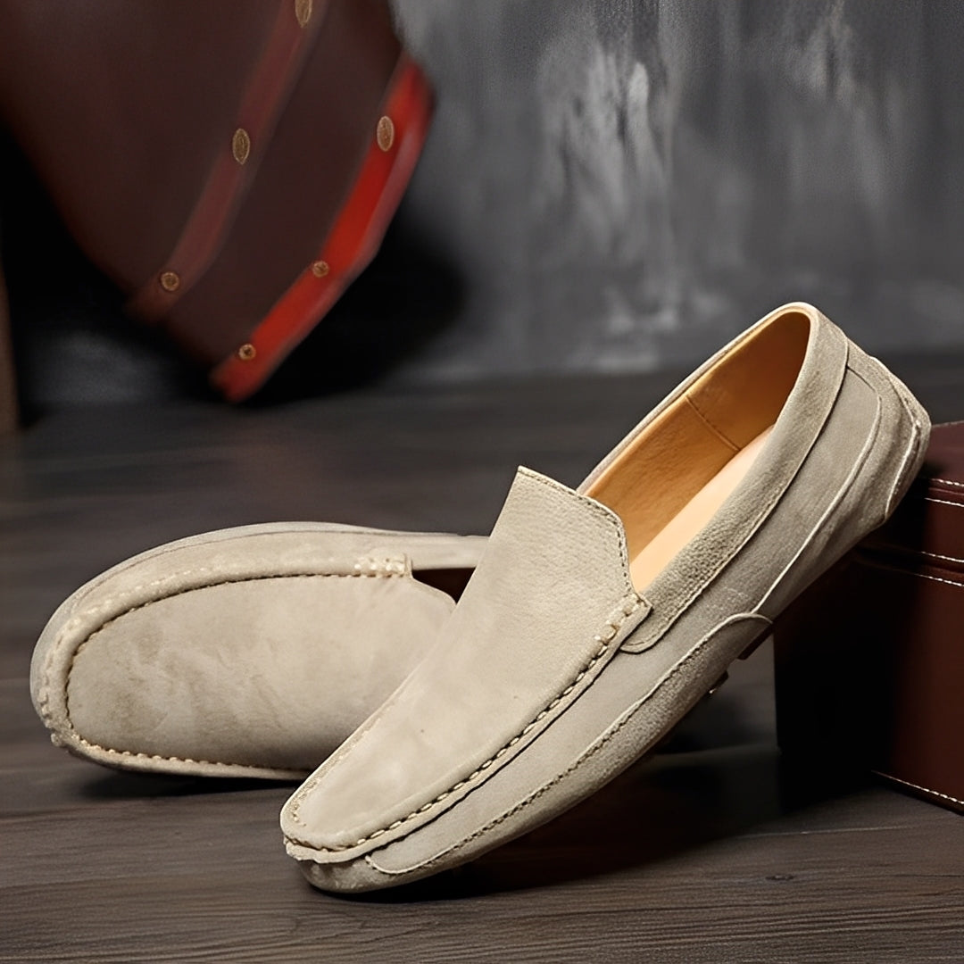 Cameron - Mocassins en daim élégants et décontractés pour hommes