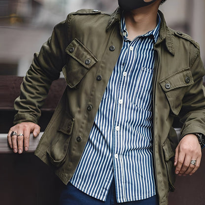Arnold - Veste décontractée lavable avec poches pour hommes