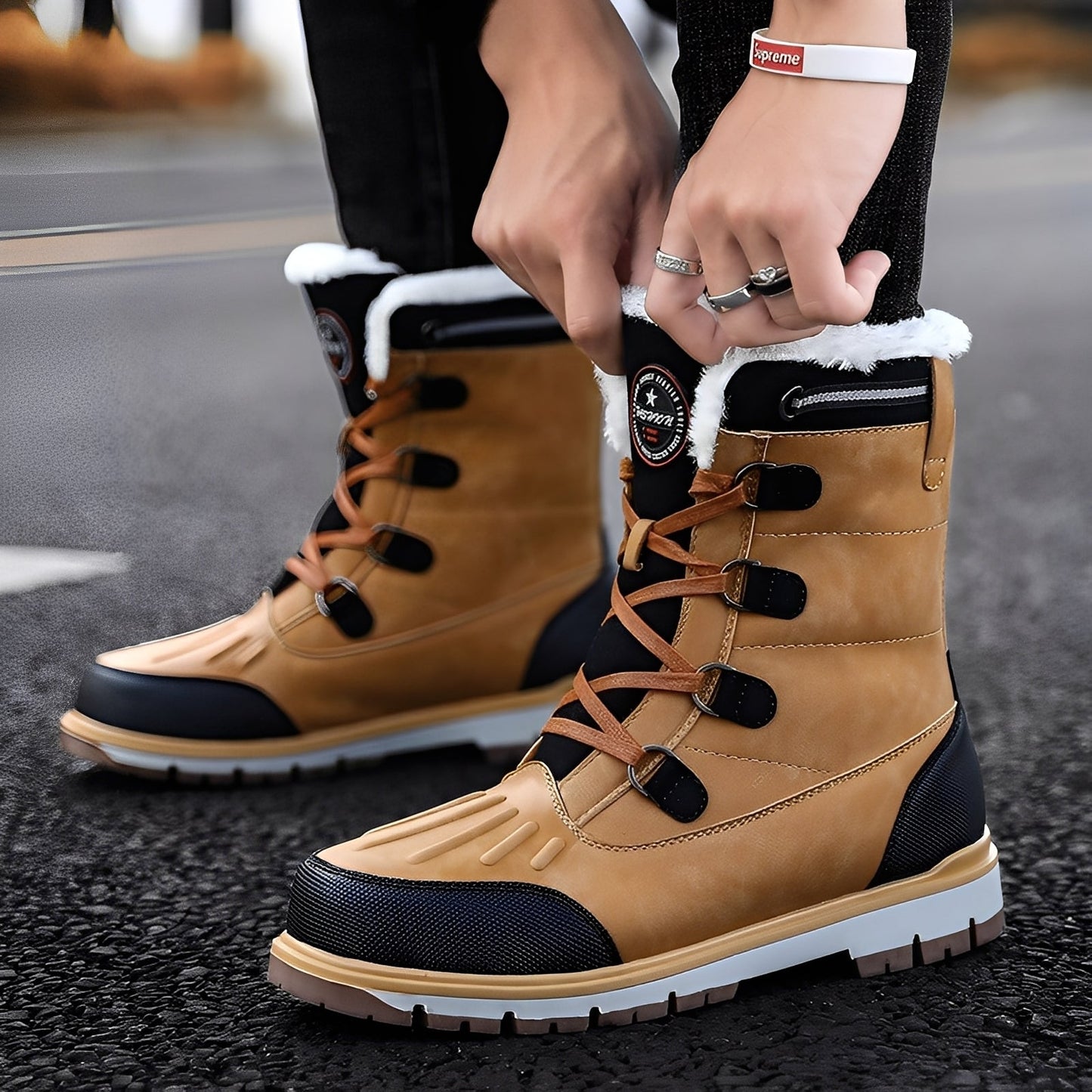Royston - Chaussures hommes résistantes à l'eau et stylées