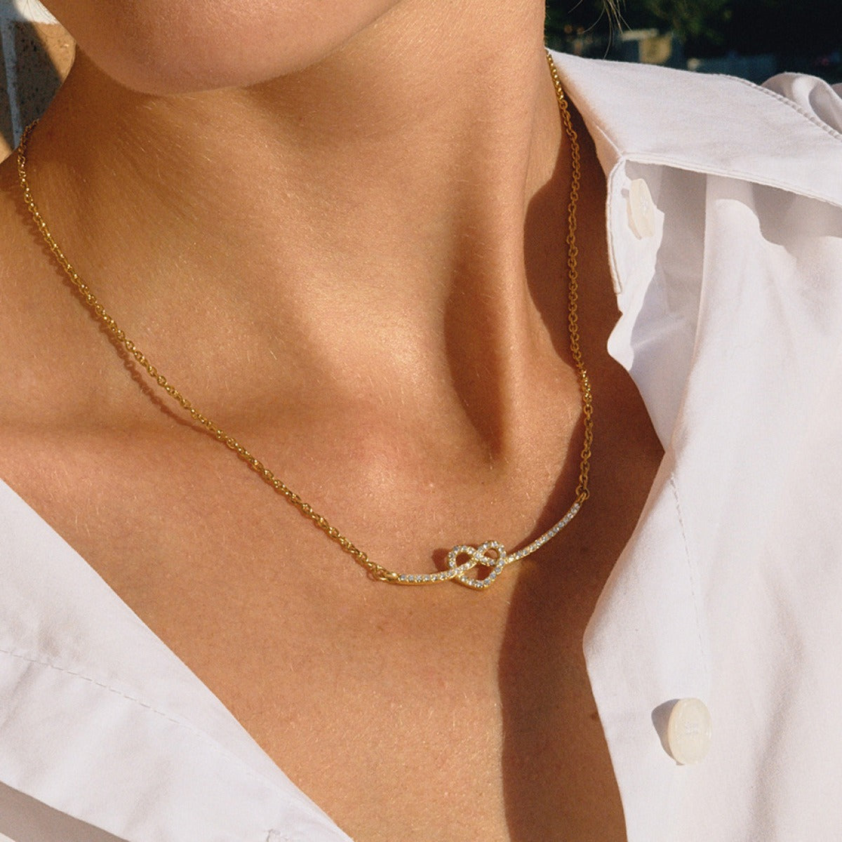 Valeria – Collier en forme de cœur brillant