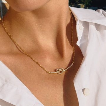 Valeria – Collier en forme de cœur brillant