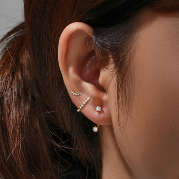 Elena – Ensemble de trois boucles d'oreilles