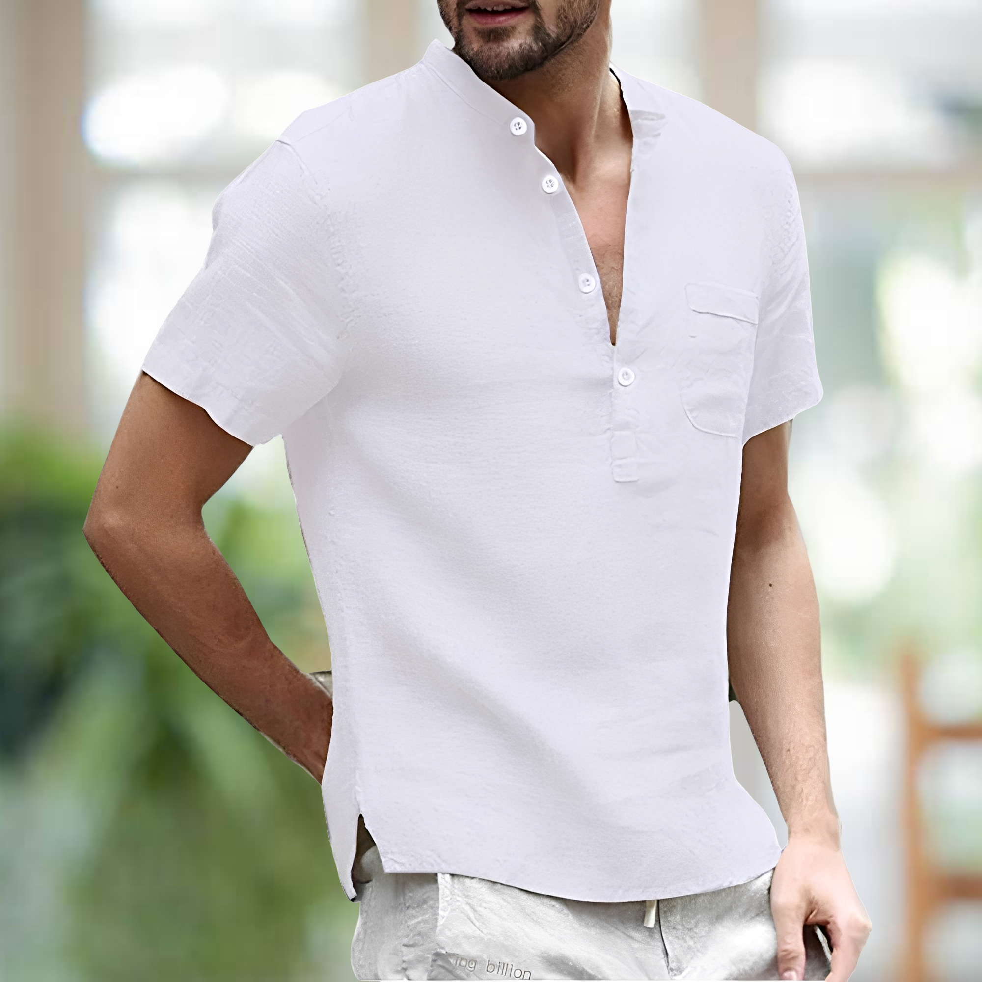 Korbin - T-shirt confortable avec col en V