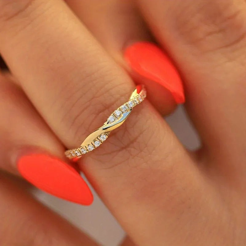 Livia – Bague croisée mode chic