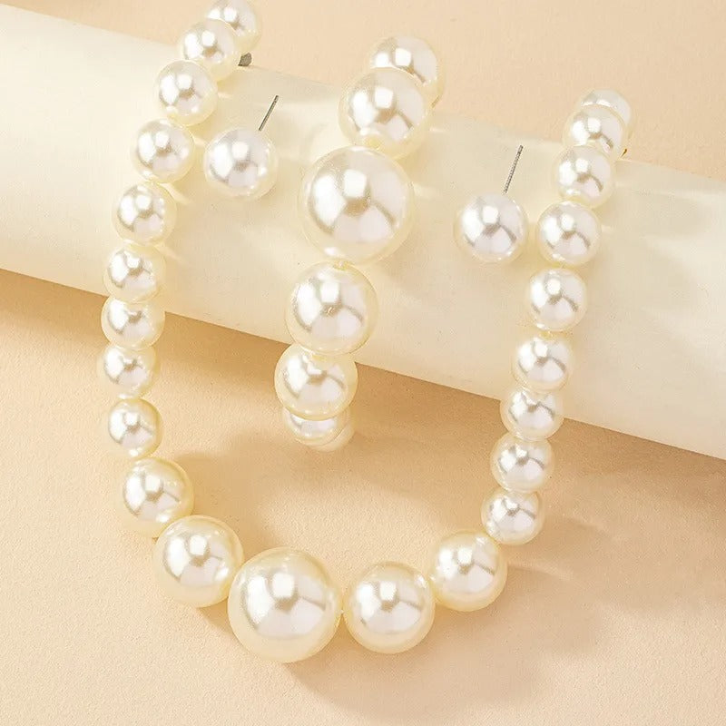 Carla – Ensemble vintage de boucles d'oreilles, bracelet et collier
