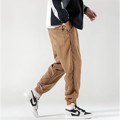 Kodey - Grand pantalon en velours côtelé pour hommes