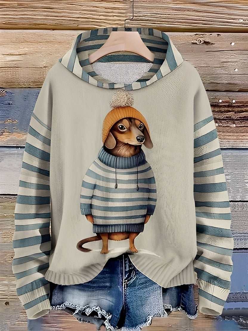 Geffrey - Sweat à capuche confortable pour hommes avec impression