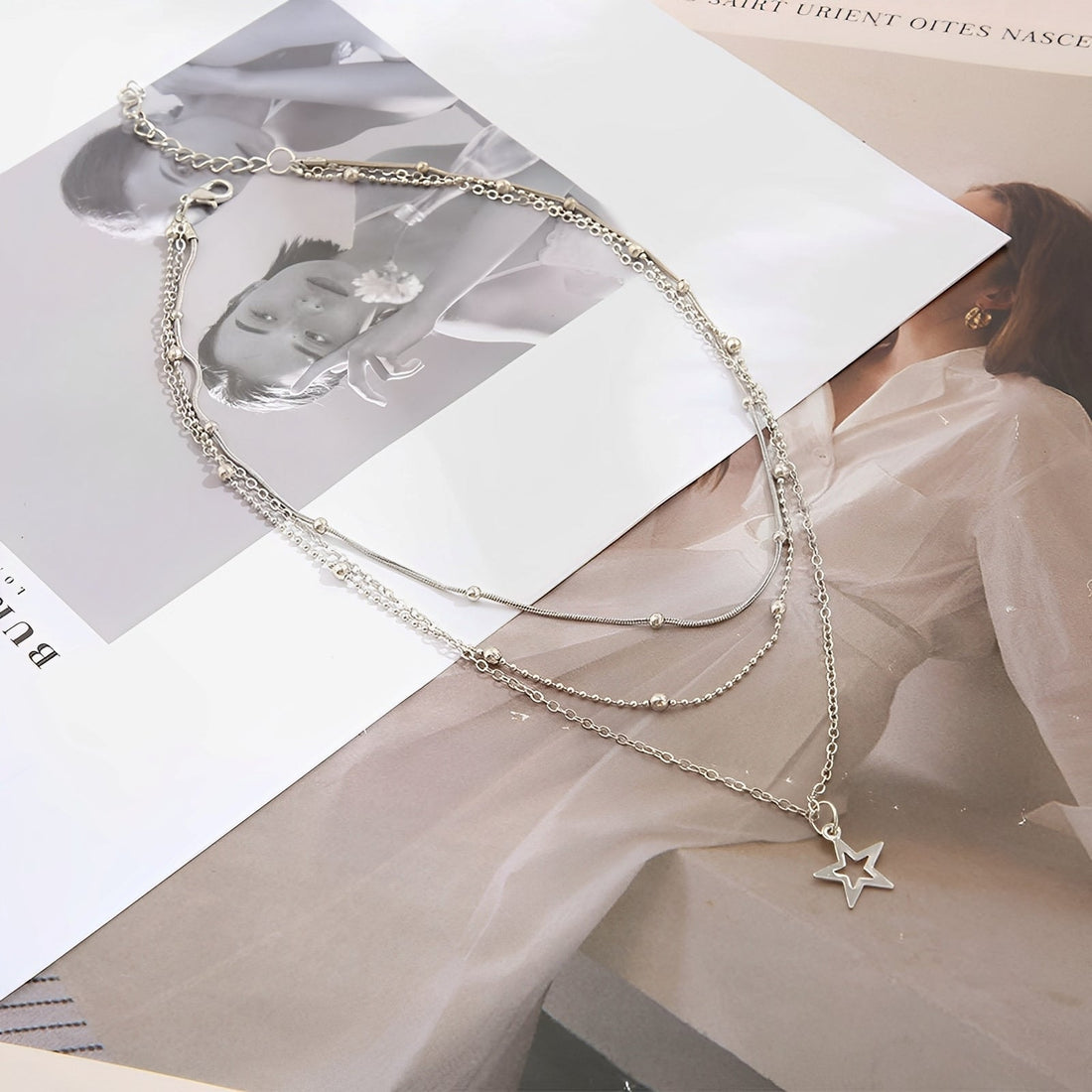 Elly – Collier en Argent Vintage avec Étoile