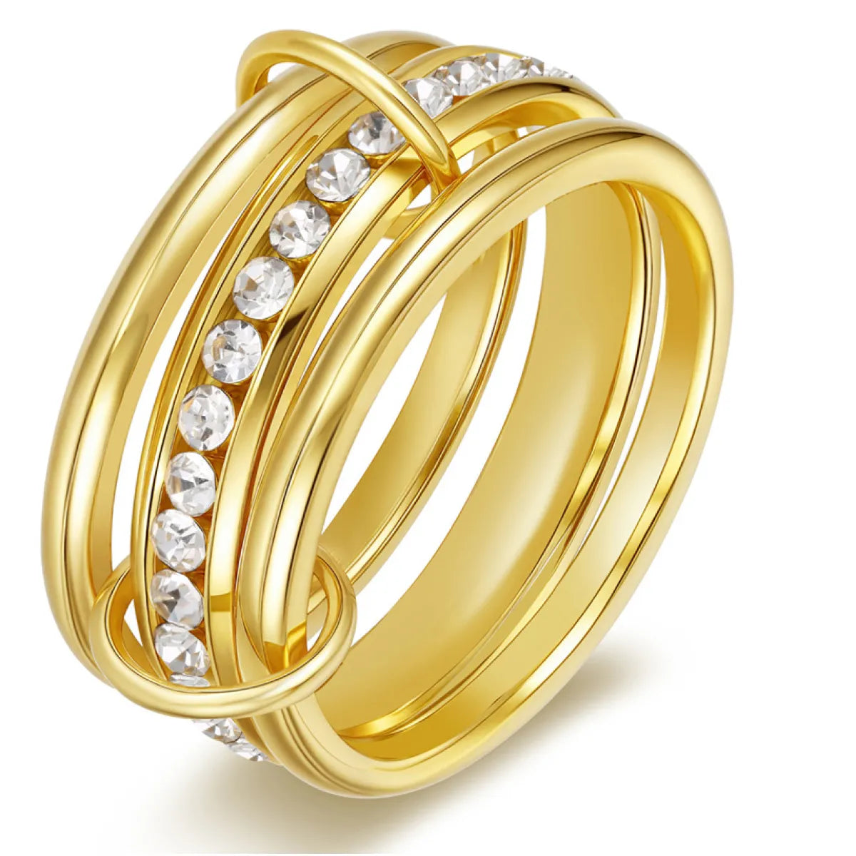 Glenda – Bague en diamant empilable