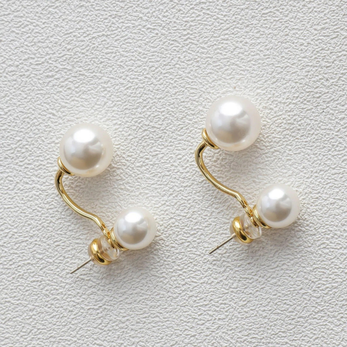 Mav – Boucles d'oreilles en perles doubles élégantes