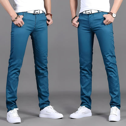 Russell - Pantalon chino pour hommes, coupe ajustée et décontractée