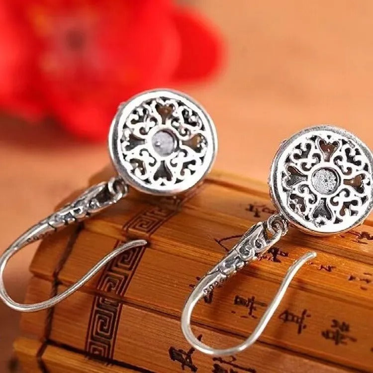 Rosalie – Boucles d'oreilles en argent et perles