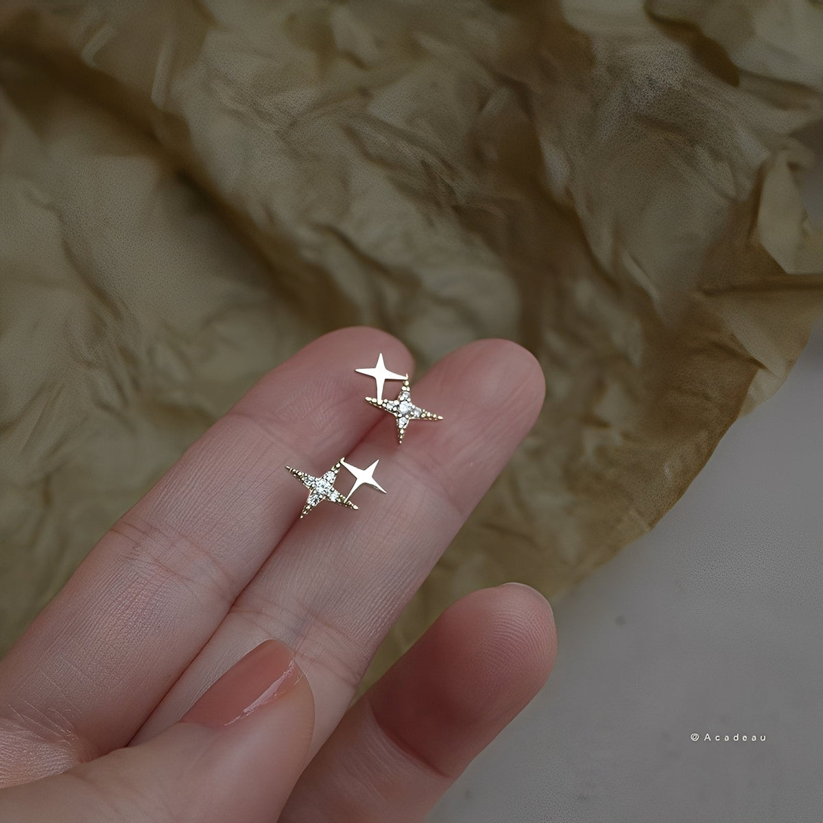 Astrid – Boucles d'oreilles étoiles brillantes