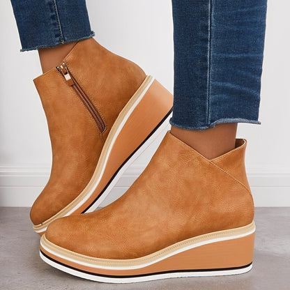 Sorrel - Bottes en cuir pour femmes avec fermeture éclair