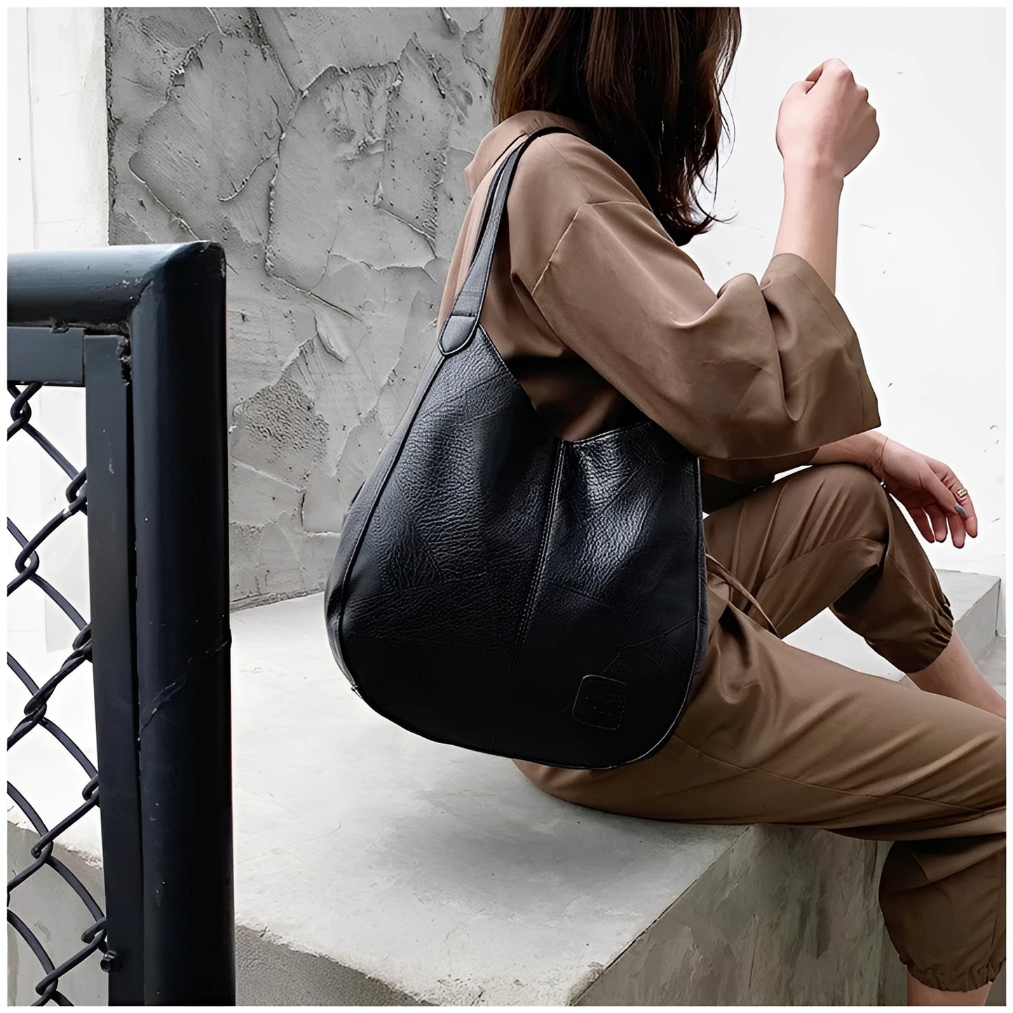 Charlotte - Set de Sacs en Cuir Vintage