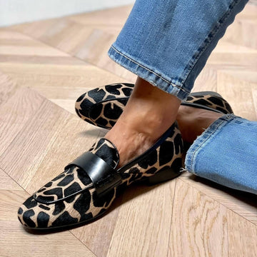 Katherina - Mocassins pour femmes avec détails noirs
