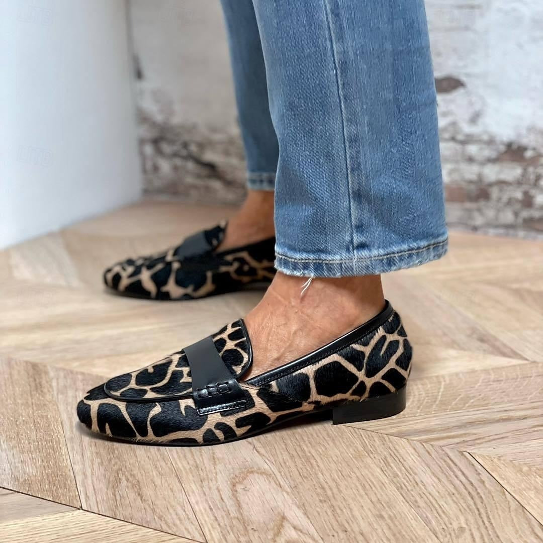 Katherina - Mocassins pour femmes avec détails noirs