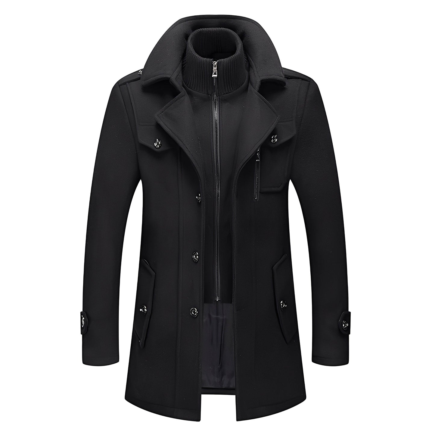 Jerald - Long trenchcoat élégant pour hommes