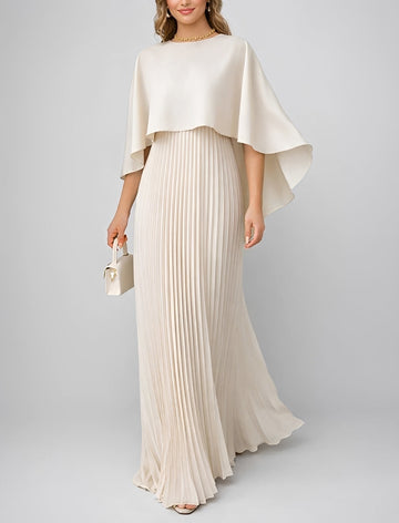 Zuzanna - Robe Maxi Plissée en Chiffon Élégante