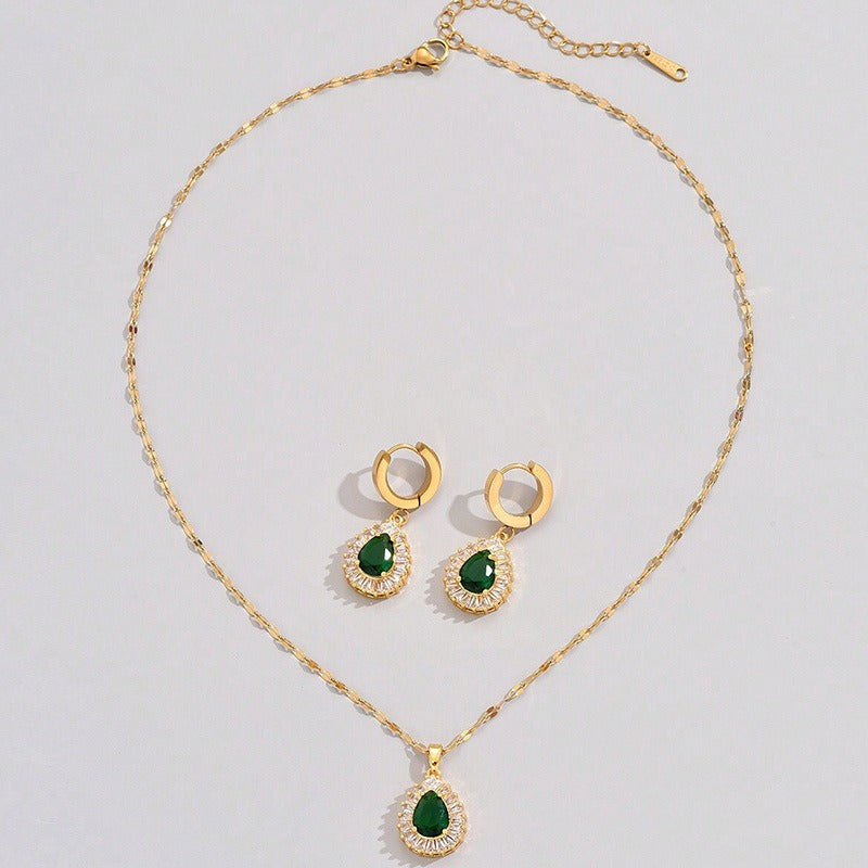 Rheya – Élégant Set Lysandelle en Or et Cristal
