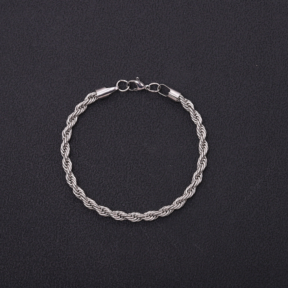 Mila – Bracelet tressé en acier inoxydable