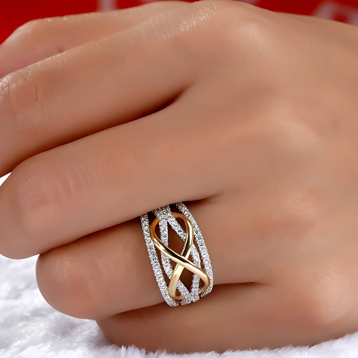 Inaya – Bague symbole de l'infini élégante pour femmes