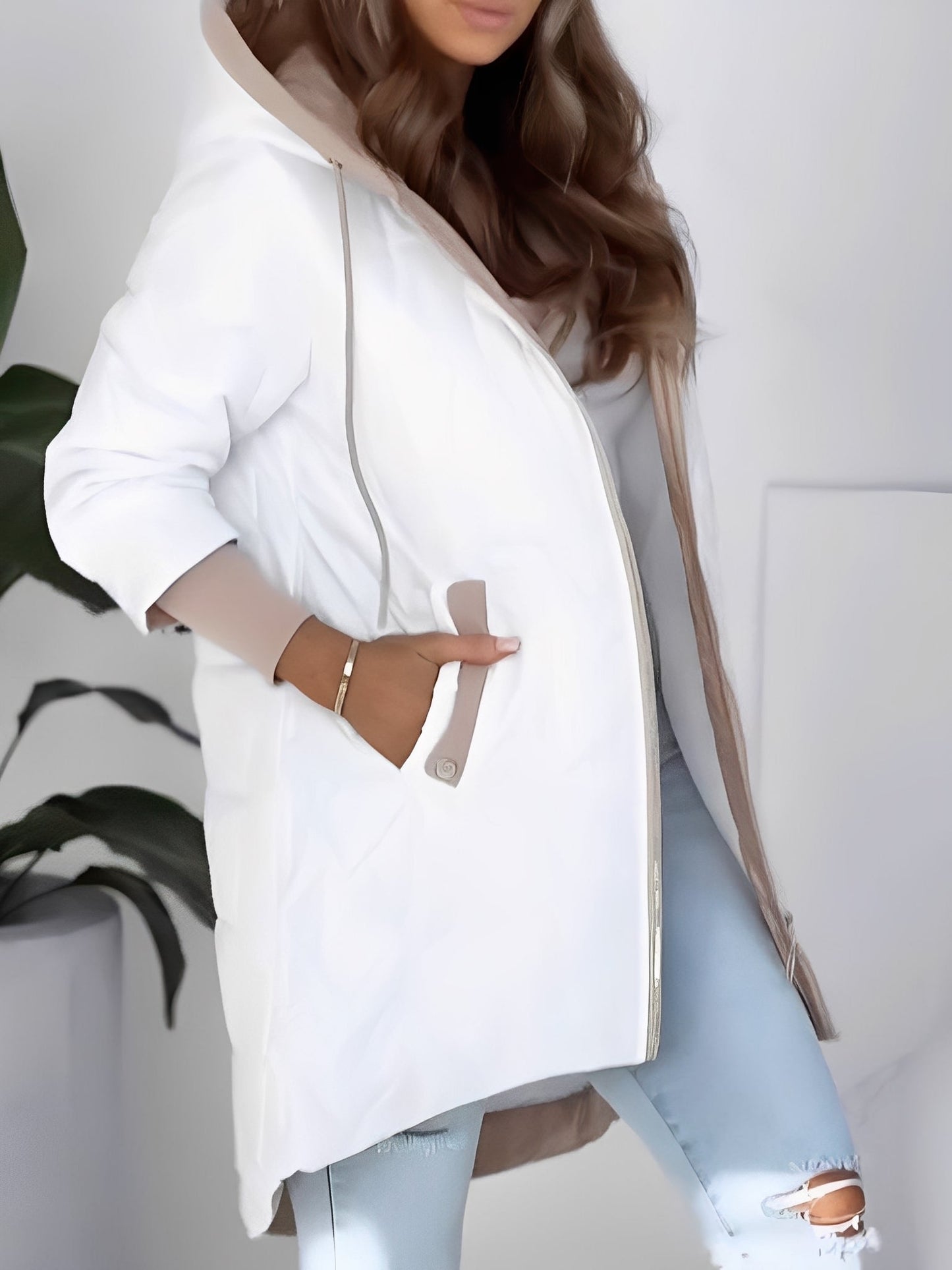 Sharla - Modischer und warmer Mantel mit Kapuze für Damen