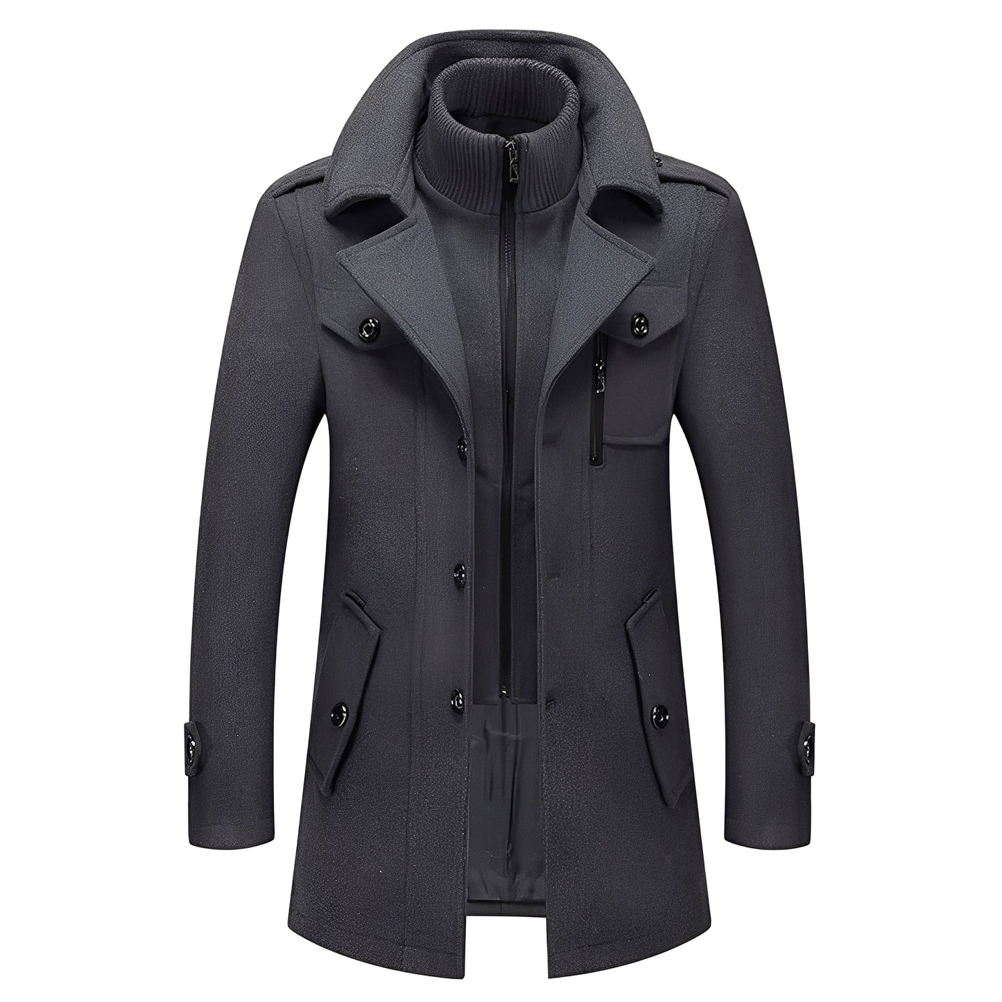 Jerald - Long trenchcoat élégant pour hommes