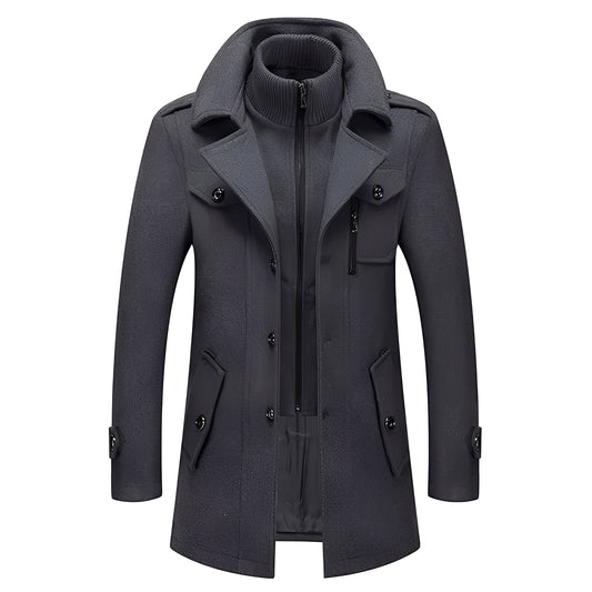 Jerald - Long trenchcoat élégant pour hommes