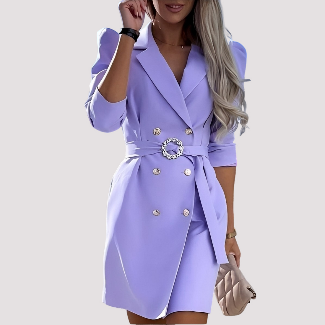 Maisie - Robe blazer formelle avec ceinture