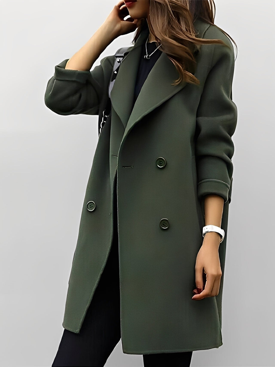 Nichole - Trench-coat à double boutonnage chic pour femmes