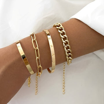 Elari – Ensemble de 4 bracelets élégants pour poignet